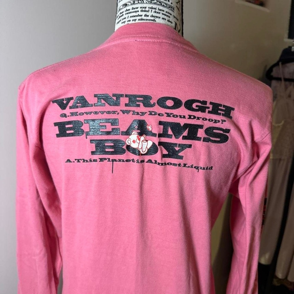 Beams Boy x Shingo Iguchi Vanrogh Pink Long Sleeve Shirt Vintage 2002 Archival - Picture 5 of 7